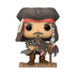 Pirate figurine with a hat and sword on a white background