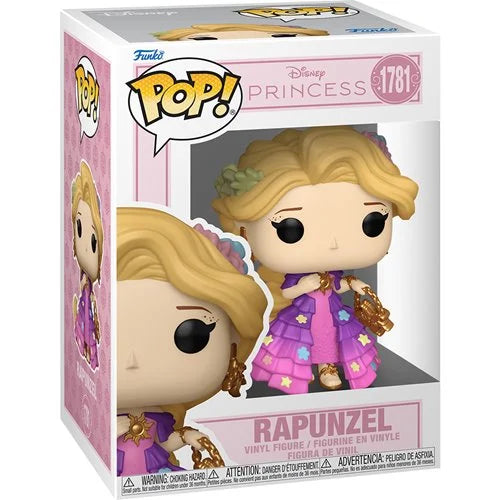 Funko Pop! Disney Princess Rapunzel vinyl figure number 1781 in its original pink and white retail box.