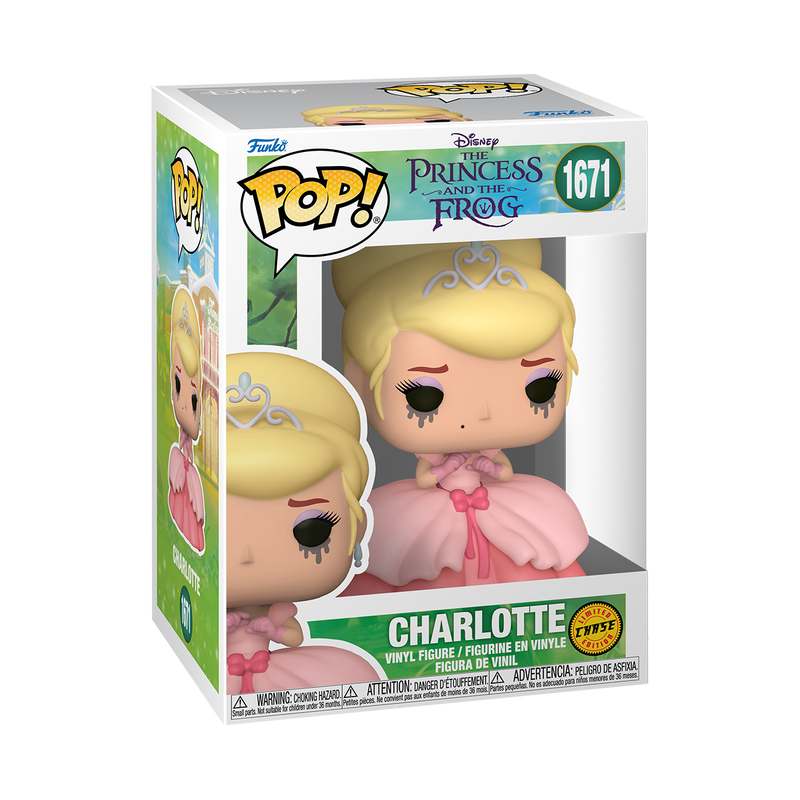 Funko Pop! vinyl figure packaging of a character from 'Princess and the Frog' with a white background.