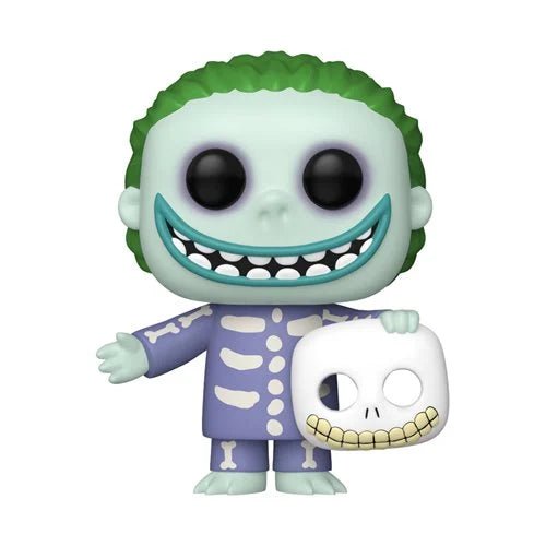 Funko Pop! vinyl figure of barrel holding a white skull, on a solid white background.