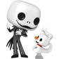 Funko Pop! vinyl figures of Jack Skellington and Ghostface standing side by side on a plain white background.