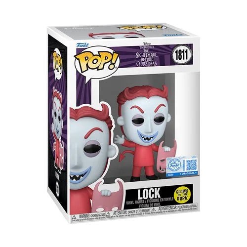 Funko Pop! vinyl figure of Lock from Disney's The Nightmare Before Christmas, number 1811, in its original window box packaging.