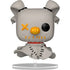 Funko Pop! vinyl figure of a skeleton zero with pumpkin nose on a white background