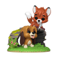 Funko POP! Disney Tod and Copper Vinyl Figure #1707 featuring the beloved fox and hound duo in the official collector window box.