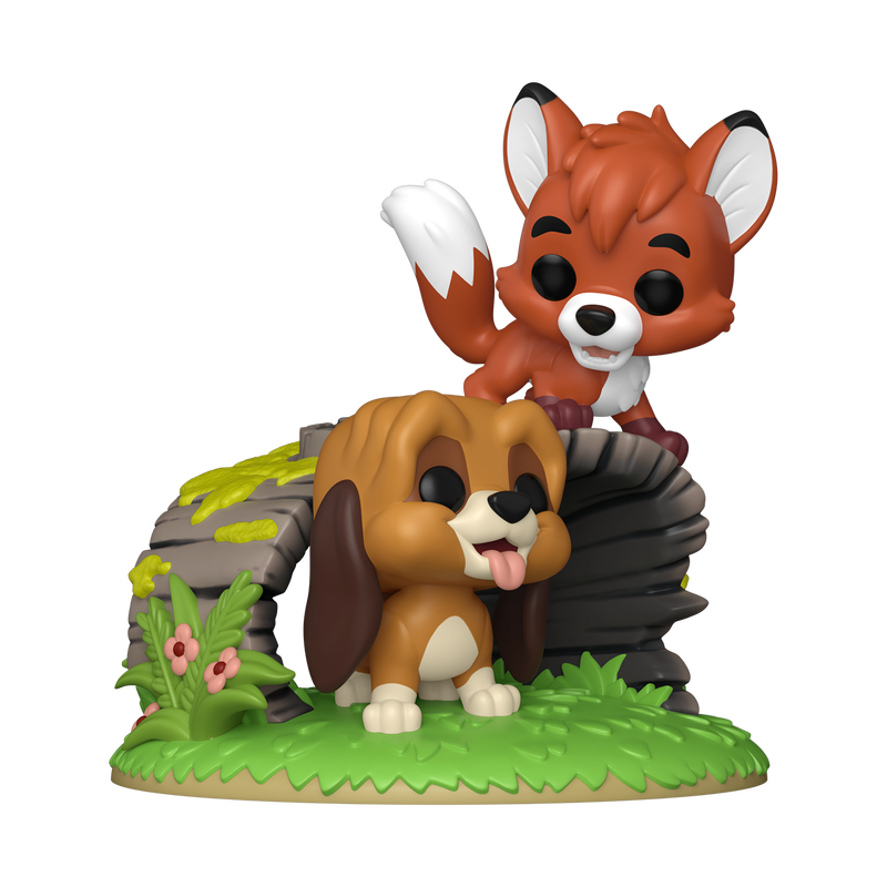 Funko POP! Disney Tod and Copper Vinyl Figure #1707 featuring the beloved fox and hound duo in the official collector window box.