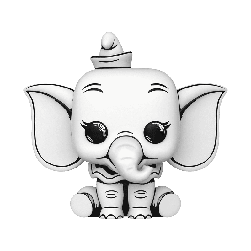 Funko POP! Disney: Sketched - Dumbo Vinyl Figure 1524 - Leo's Treasure Box