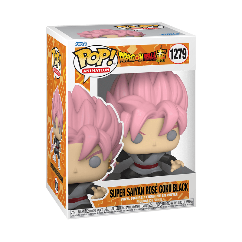 Funko Pop! Animation Dragon Ball Z Super Saiyan Rosé Goku Black vinyl figure in its original box, number 1279.