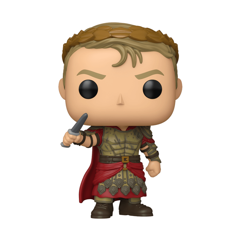 Front view of Funko POP! Fallout Caesar Vinyl Figure #1915 collectible showcasing the iconic leader of Caesar's Legion.