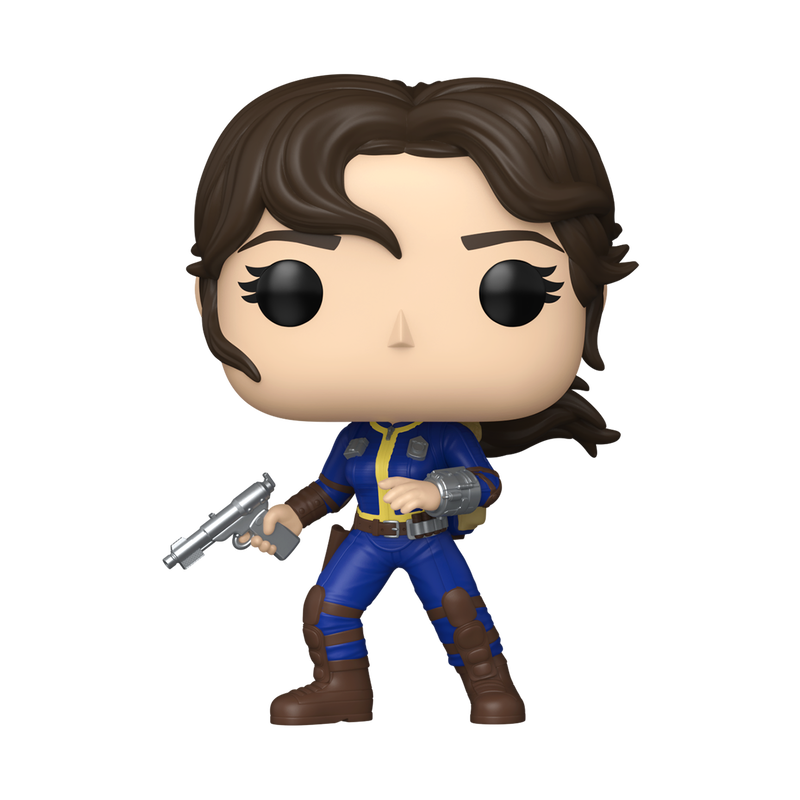 Funko POP! Fallout Lucy MacLean Vinyl Figure #1764 in Vault-Tec jumpsuit with window display box.