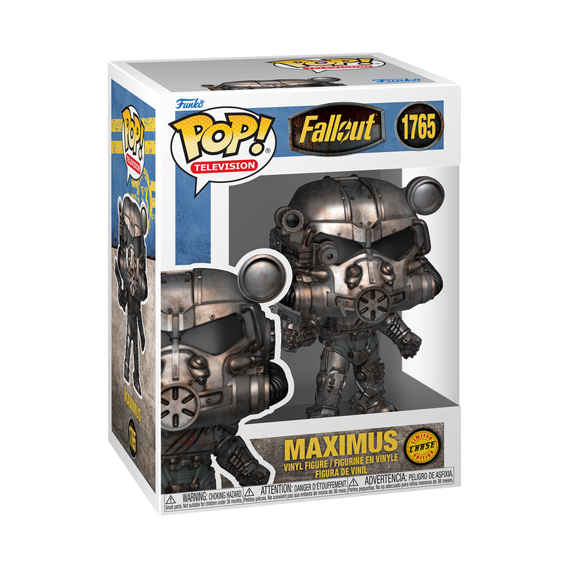 Official Funko POP! Fallout Maximus CHASE #1765 rare vinyl collectible from the Fallout TV series.