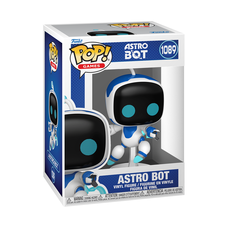 Funko Pop! Astro Bot vinyl figure packaging on a white background