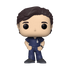 A stylized vinyl figure of a male medical professional with brown hair, wearing navy blue scrubs and dark gray shoes, set against a plain white background.
