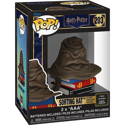 Funko Pop! Harry Potter Sorting Hat figure packaging on a white background