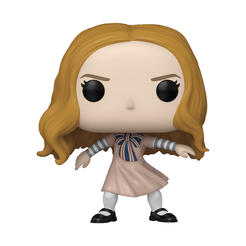 Funko Pop! vinyl figure of a character with blonde hair and a striped shirt on a white background