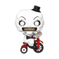 Funko Pop! vinyl figure of a character on a tricycle with a white background