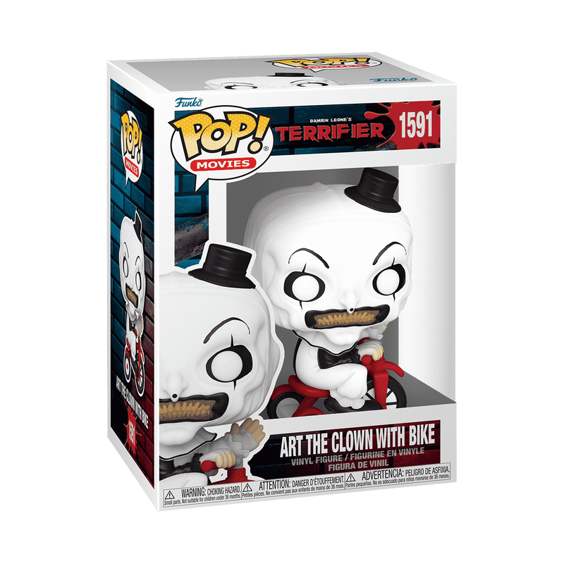 Funko Pop! Movies Terrifier Art The Clown with Bike vinyl figure packaging