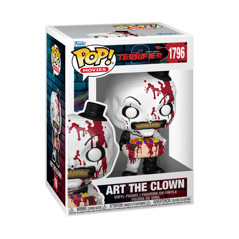 Funko Pop! vinyl figure packaging of Art the Clown from Terrifier movie