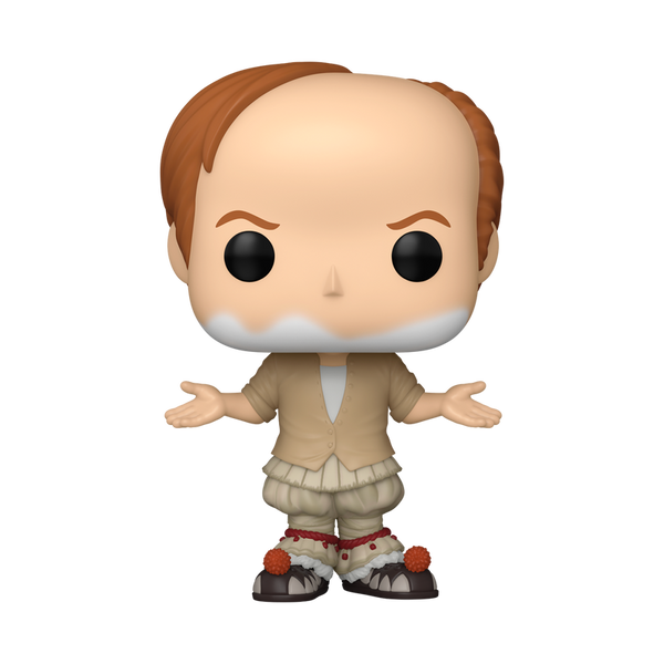Funko Pop! vinyl figure of a character with brown hair and a white outfit 
