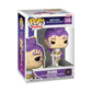 Close-up of Funko POP! KPop Demon Hunters Rumi CHASE #2430 vinyl figure featuring the rare glow variant with purple facial markings.