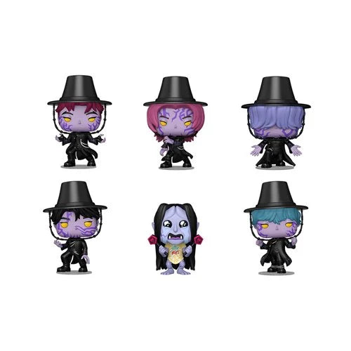 Six Funko Pop! vinyl figures of the character Drizzler in different color variants, arranged in a 2x3 grid on a plain white background.