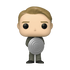 Funko Pop! vinyl figure of a man with light brown hair, wearing a dark gray suit and holding a silver circular shield, isolated on a white background.