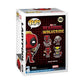 Funko Pop! packaging for Deadpool and Wolverine figures with Marvel branding.