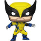 Funko Pop! vinyl figure of a superhero in yellow and blue costume with black mask on white background