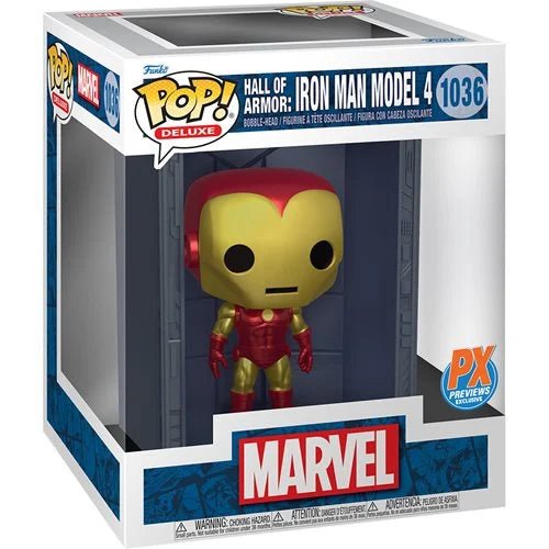 Funko Pop! Iron Man figure in packaging with Marvel branding