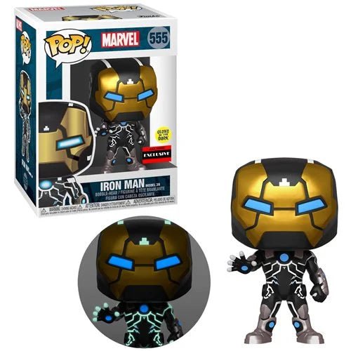 Marvel Iron Man Pop! vinyl figure with packaging on a white background