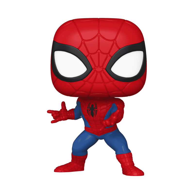 Spider-Man action figure on a white background