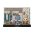 A collectible display case featuring Funko Pop! figures from Avengers: Endgame. The clear acrylic case showcases two figures: a blue-green Hulk sitting on a couch holding popcorn, and a blonde Sam Wilson holding a mug.