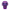 Purple alien figurine with a detailed head and robe on a white background