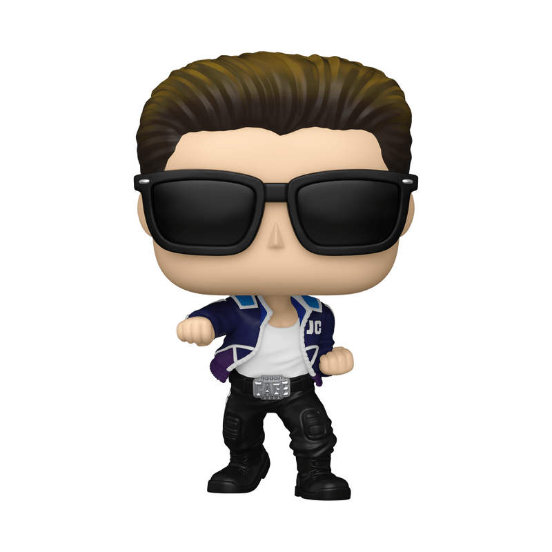 Funko Pop! vinyl figure with sunglasses and jacket on a white background