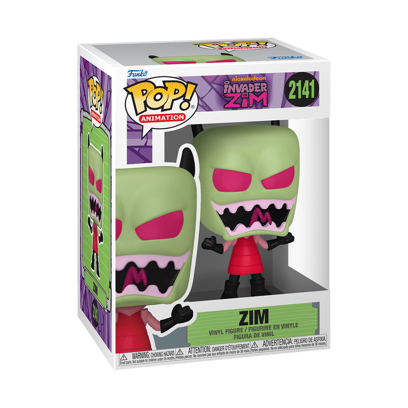 Funko Pop! vinyl figure packaging of Invader Zim on a white background