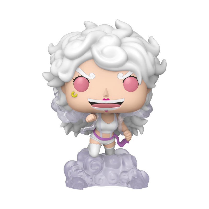 Funko Pop! vinyl figure of a character with white hair and pink eyes on a white background