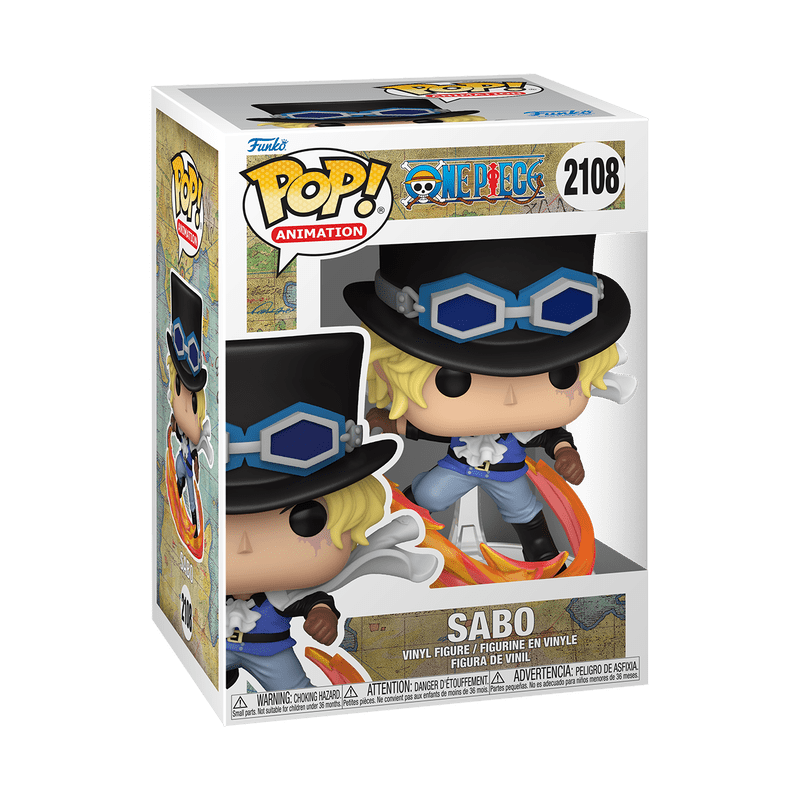 Funko Pop! vinyl figure packaging with character design on a white background