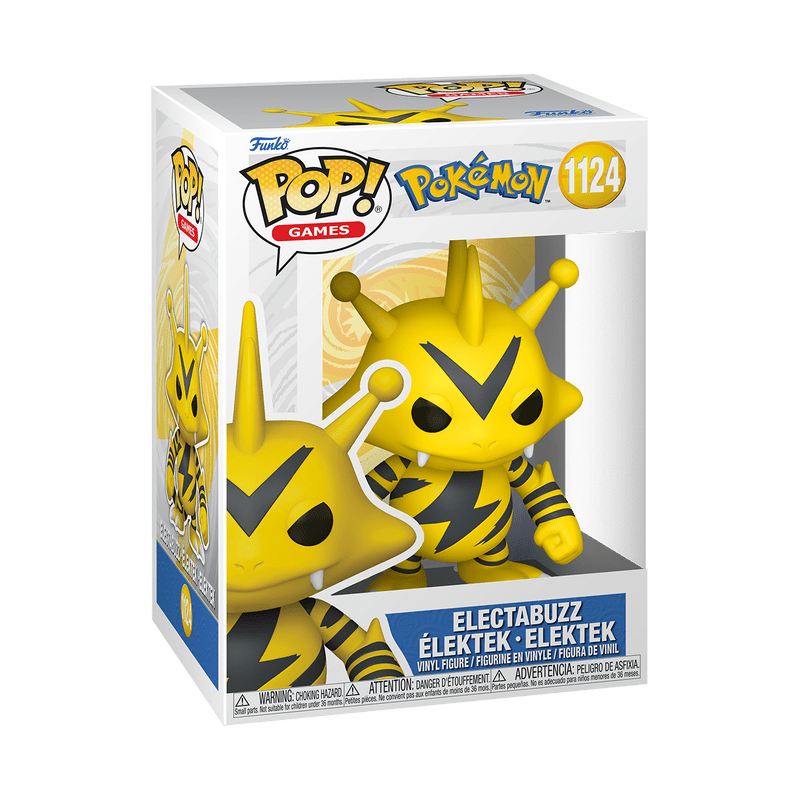 Funko Pop! Games Pokemon Electabuzz figure packaging on a white background