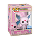 Funko POP! Pokémon Espeon #884 collectible vinyl figure with Espeon's iconic lavender design and large ears, displayed in its branded packaging.