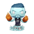 A Funko Pop! vinyl figure of a basketball player with icy blue skin and hair, wearing a dark navy jersey that reads &