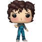 Funko Pop! vinyl figure with curly hair and overalls on a white background