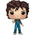 Funko Pop! vinyl figure with curly hair and overalls on a white background