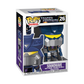 Funko Pop! Retro Toys Transformers: The Animated Series Soundwave vinyl figure number 26, shown in its original window box packaging against a white background.
