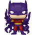 Funko Pop! vinyl figure of a superhero in a red and yellow costume with purple accents on a white background