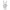 Silver metallic figurine of a cartoon rabbit character on a white background