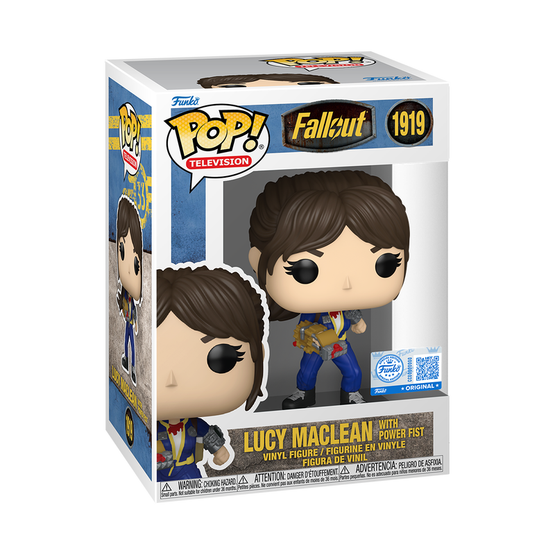 Funko POP! Fallout Lucy MacLean Vinyl Figure #1919 featuring Lucy in her signature Vault-Tec jumpsuit.