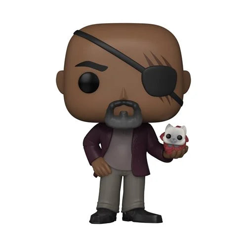 Funko Pop! Vinyl Figure #1253 of Nick Fury from Marvel’s The Marvels
