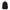 Black backpack with a red zipper pull on a white background