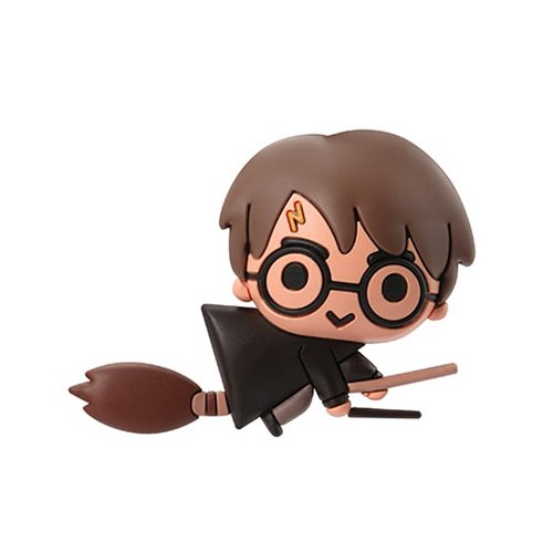 Harry Potter with Broom 3D Foam Magnet