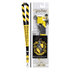 Harry Potter Hufflepuff lanyard shown both loose and on its retail card. The lanyard is black and yellow with the word &