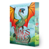 Wings of Fire: The Hidden Kingdom Special Edition book, featuring a vibrant illustration of a green dragon with orange wings against a scenic fantasy landscape. The book is shown at a three-quarter angle to display both the front cover and the spine.